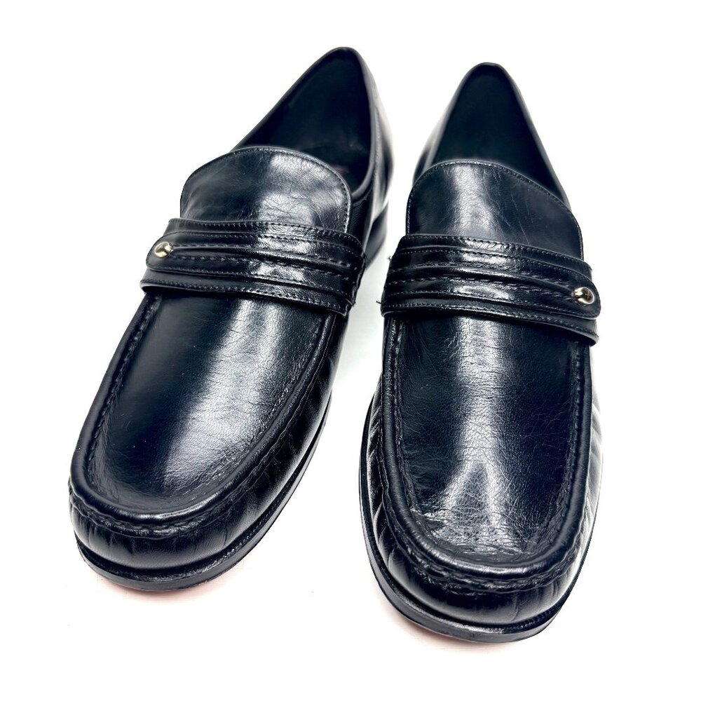 FLORSHEIM Como Leather Preppy Moc Toe Bit Strap Dress Penny Loafers Mens 10.5 D